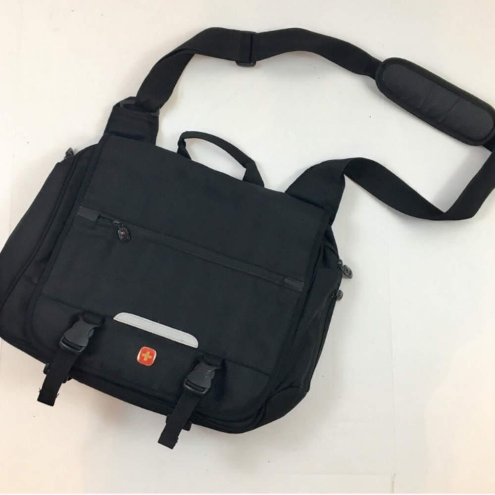 SwissGear Black Laptop Messenger Bag
